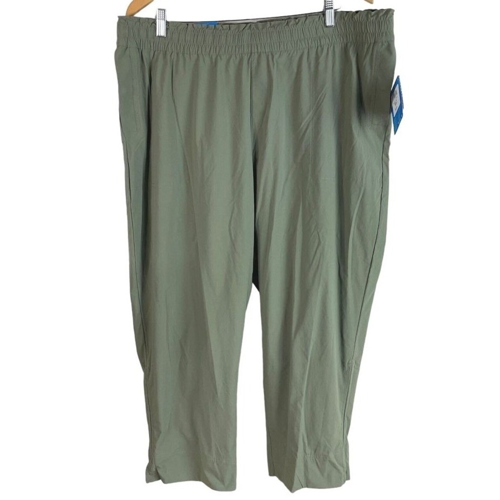 Columbia Inland City‎ Jogger Womens 2XL Green Active Fit Elastic Waist Pants